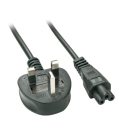Lindy 30409 electriciteitssnoer Zwart 2 m C5 stekker