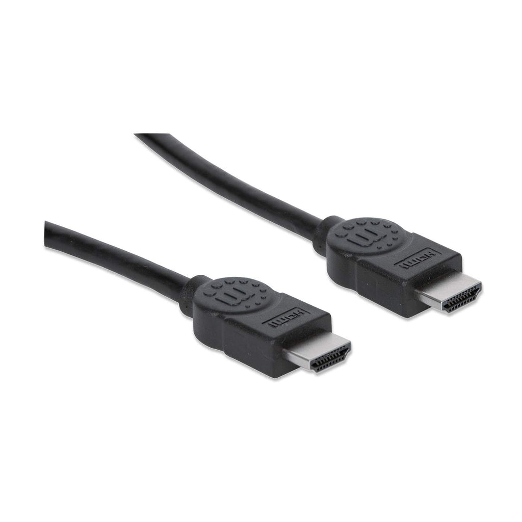 Manhattan HDMI kabel 4K@30Hz, 1 m, geschikt voor alle 1080p-resoluties en de meeste 4K-resoluties (controleer de 4K-specificaties van uw systeem om er zeker van te zijn), mannelijk naar mannelijk, zwart, levenslange garantie, equivalent HDMM1M - Afbeelding 3