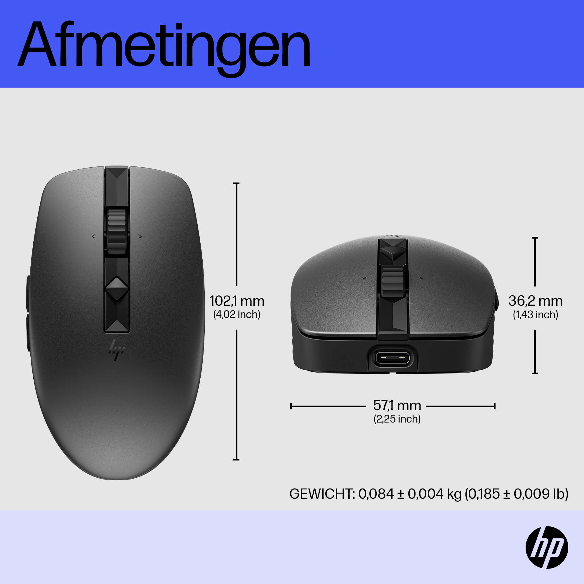 HP 715 oplaadbare muis voor meerdere apparaten - Afbeelding 14