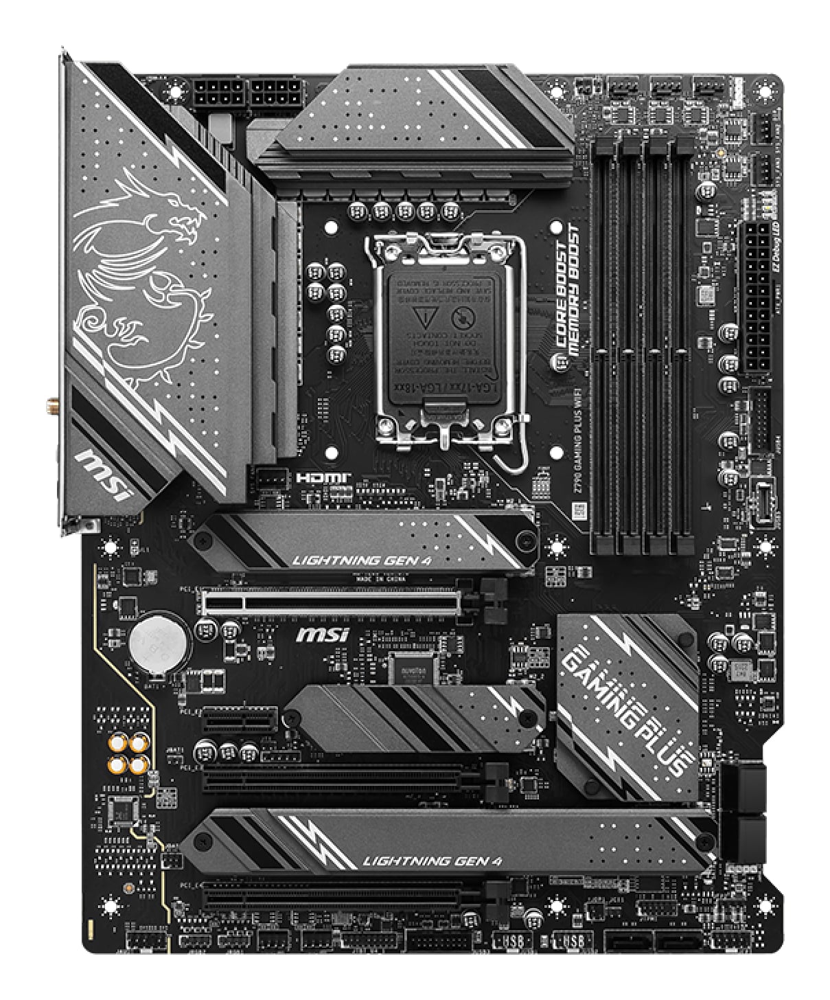 MSI Z790 GAMING PLUS WIFI moederbord Intel Z790 LGA 1700 ATX - Afbeelding 3