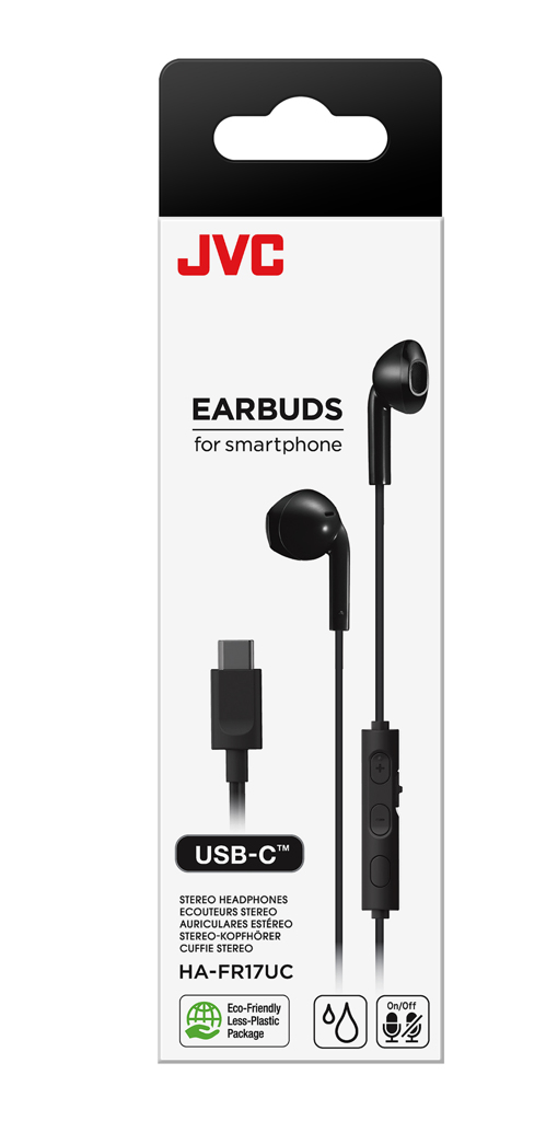 JVC HA-FR17UC Hoofdtelefoons Bedraad In-ear Oproepen/muziek USB Type-C Zwart - Afbeelding 3