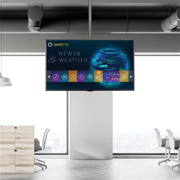 StarTech.com TV Plafondbeugel, Full-Motion Universele Ophangbeugel, VESA Beugel voor Single 32”-75" TVs / Displays, Kantelen/Zwenken, In hoogte verstelbare telescopische paal - Afbeelding 9