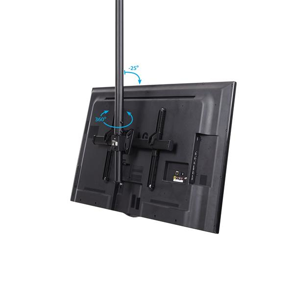 StarTech.com TV Plafondbeugel, Full-Motion Universele Ophangbeugel, VESA Beugel voor Single 32”-75" TVs / Displays, Kantelen/Zwenken, In hoogte verstelbare telescopische paal - Afbeelding 7