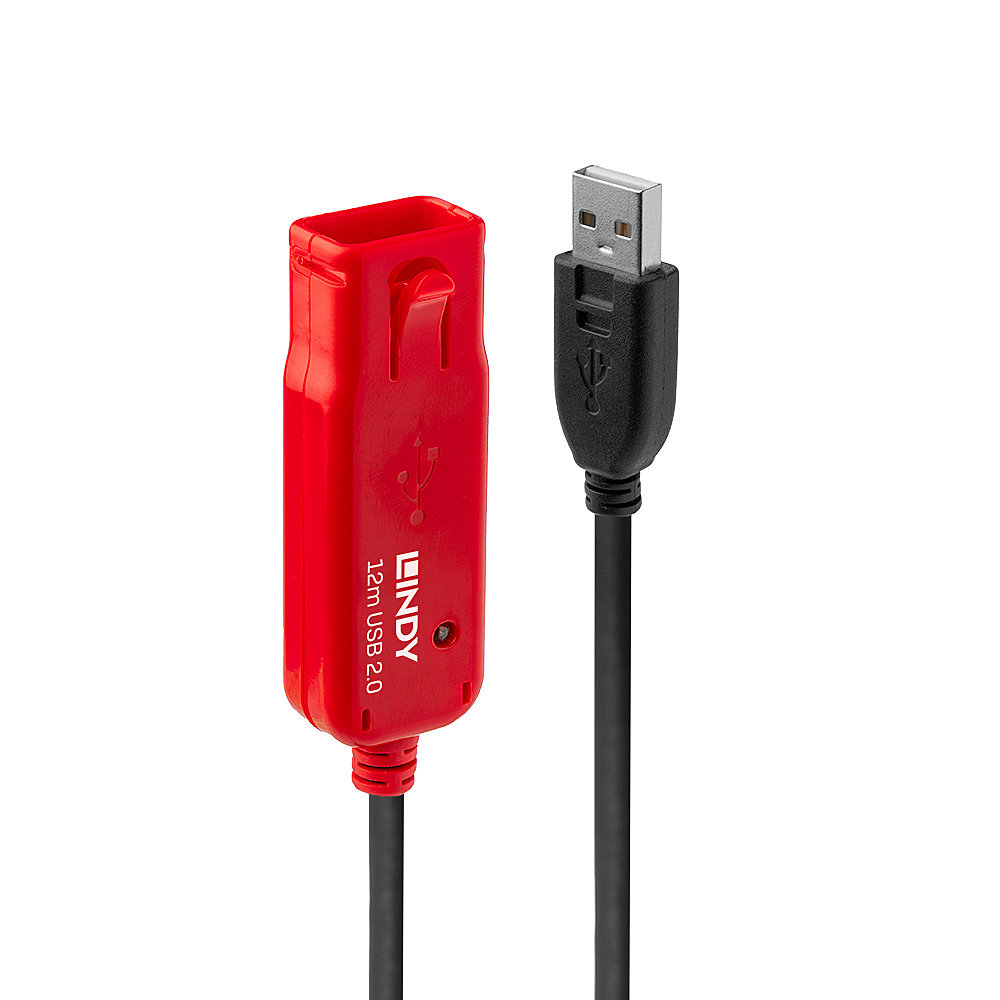 Lindy 42782 USB-kabel USB 2.0 12 m USB A 0,48 Gbit/s Zwart - Afbeelding 2