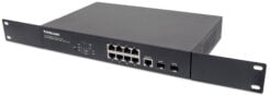 Intellinet 8-poorts Gigabit Ethernet PoE+ web-managed netwerk switch, 2x SFP-uplink, 140 W PoE-budget, VLAN-ondersteuning, 19" rackmontage, 3 jaar garantie - Afbeelding 7