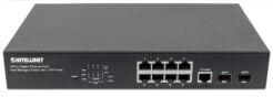 Intellinet 8-poorts Gigabit Ethernet PoE+ web-managed netwerk switch, 2x SFP-uplink, 140 W PoE-budget, VLAN-ondersteuning, 19" rackmontage, 3 jaar garantie - Afbeelding 5