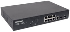 Intellinet 8-poorts Gigabit Ethernet PoE+ web-managed netwerk switch, 2x SFP-uplink, 140 W PoE-budget, VLAN-ondersteuning, 19" rackmontage, 3 jaar garantie - Afbeelding 4