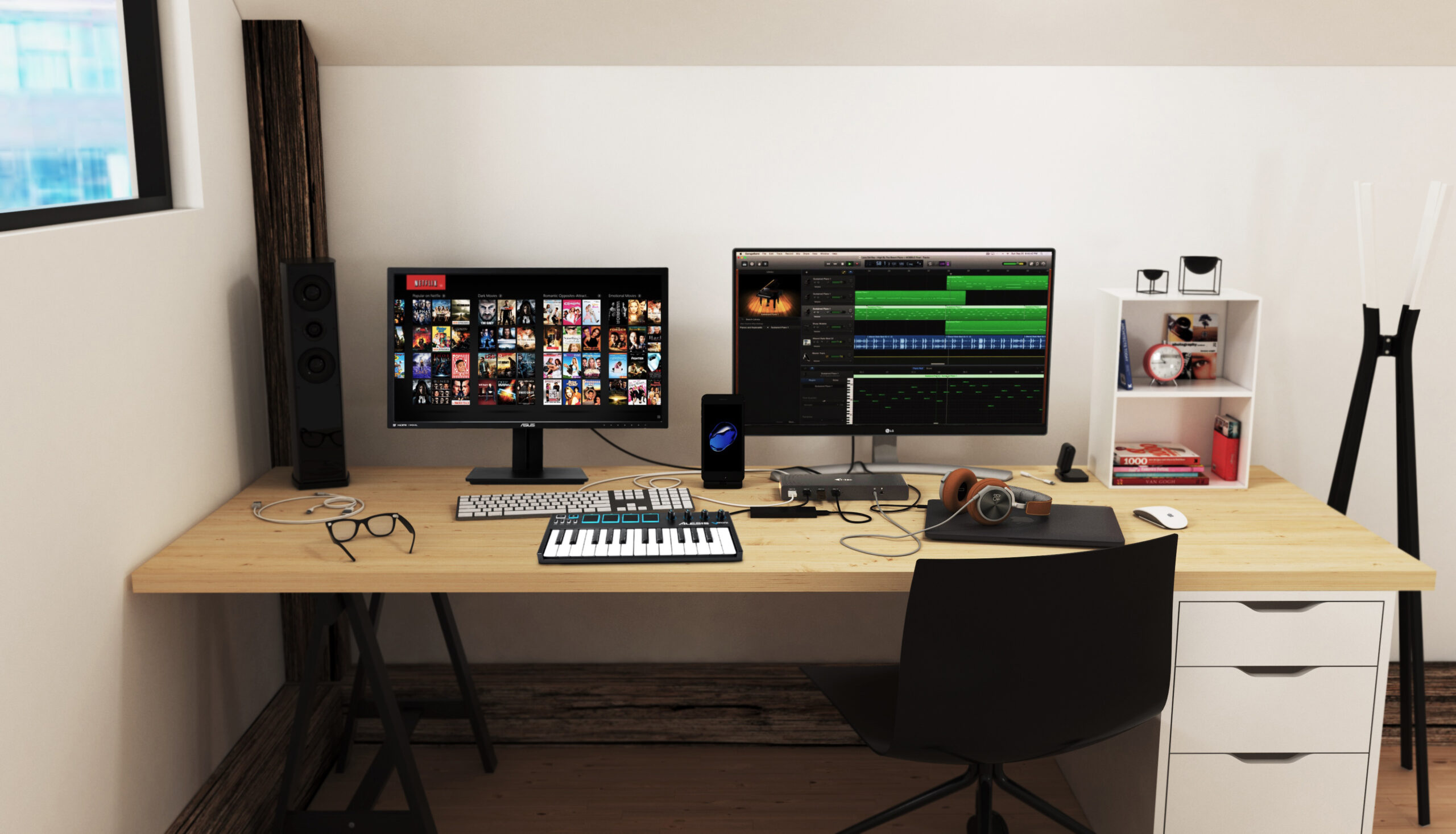 i-tec CADUAL4KDOCK laptop dock & poortreplicator Bedraad USB 3.2 Gen 1 (3.1 Gen 1) Type-C Zwart, Turkoois - Afbeelding 9