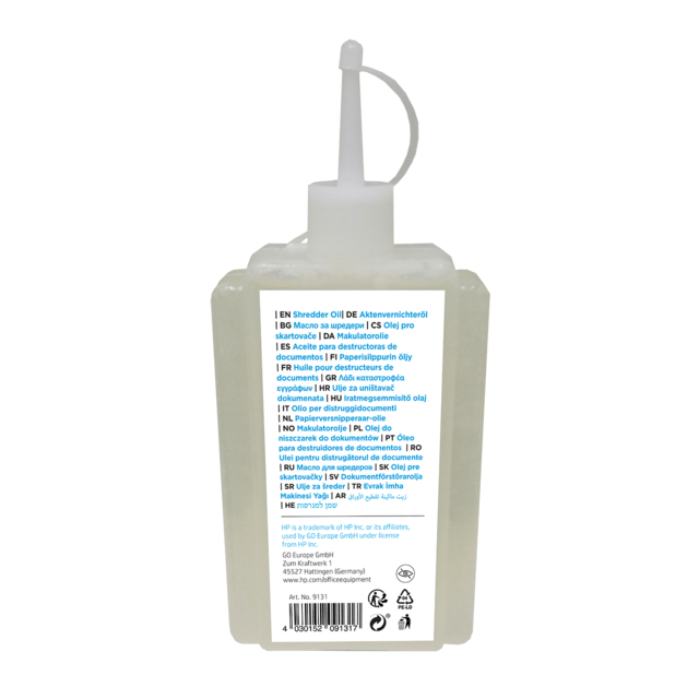 HP 9131 papierversnipperaaraccessoire Smeerolie 1 stuk(s) - Afbeelding 3