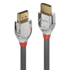 Lindy 37870 HDMI kabel 0,5 m HDMI Type A (Standaard) Zwart, Zilver
