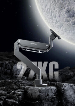 Manhattan Bureaubeugel voor TV’s en monitoren (Volledig Verstelbaar met gasveer), voor schermen 13"–42", met tafelklem of bladdoorvoer, VESA-compatibiliteit: van 75x75 tot 200x200 mm (controleer de afmetingen van de vier montagegaten aan de achterzijde) - Afbeelding 14