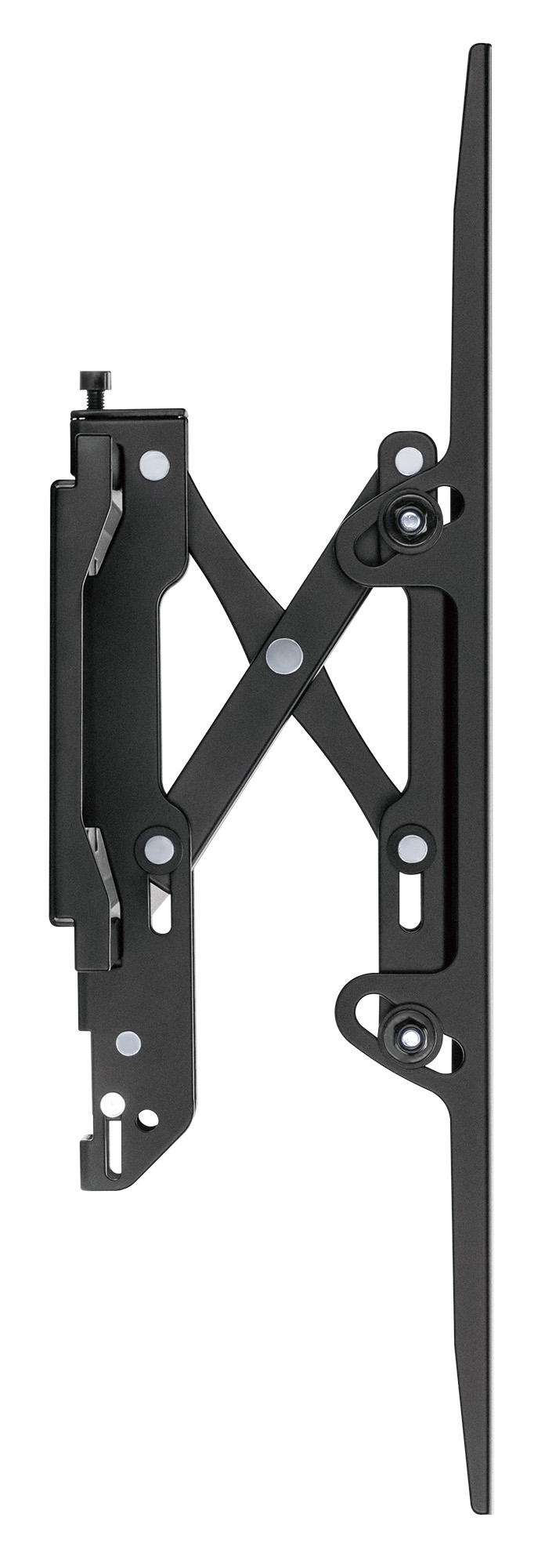 Manhattan Wandbeugel met verlenging voor TV’s en monitoren (Kantelbaar, anti-diefstal), voor schermen 37"–100", VESA-compatibiliteit: van 200×200 tot 800×400 mm (controleer de afmetingen van de vier montagegaten aan de achterzijde), max 75 kg, zwart - Afbeelding 8