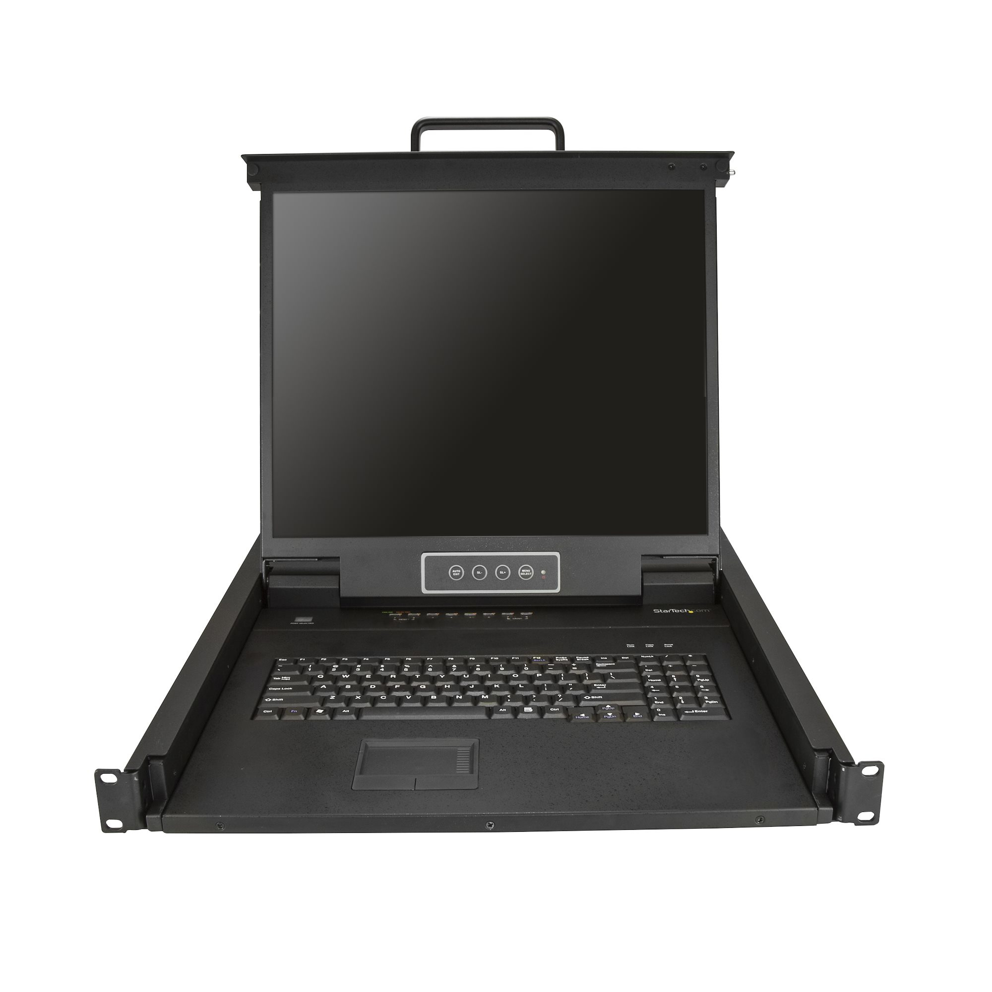 StarTech.com 8 port KVM Rack Console met 1,8m Lange Kabels, Geïntegreerde KVM Switch met 19" LCD Scherm, Universele 1U LCD KVM Console, OSD KVM, Duurzaam 50000 MTBF, USB + VGA Support, QWERTY Keyboard - Afbeelding 4