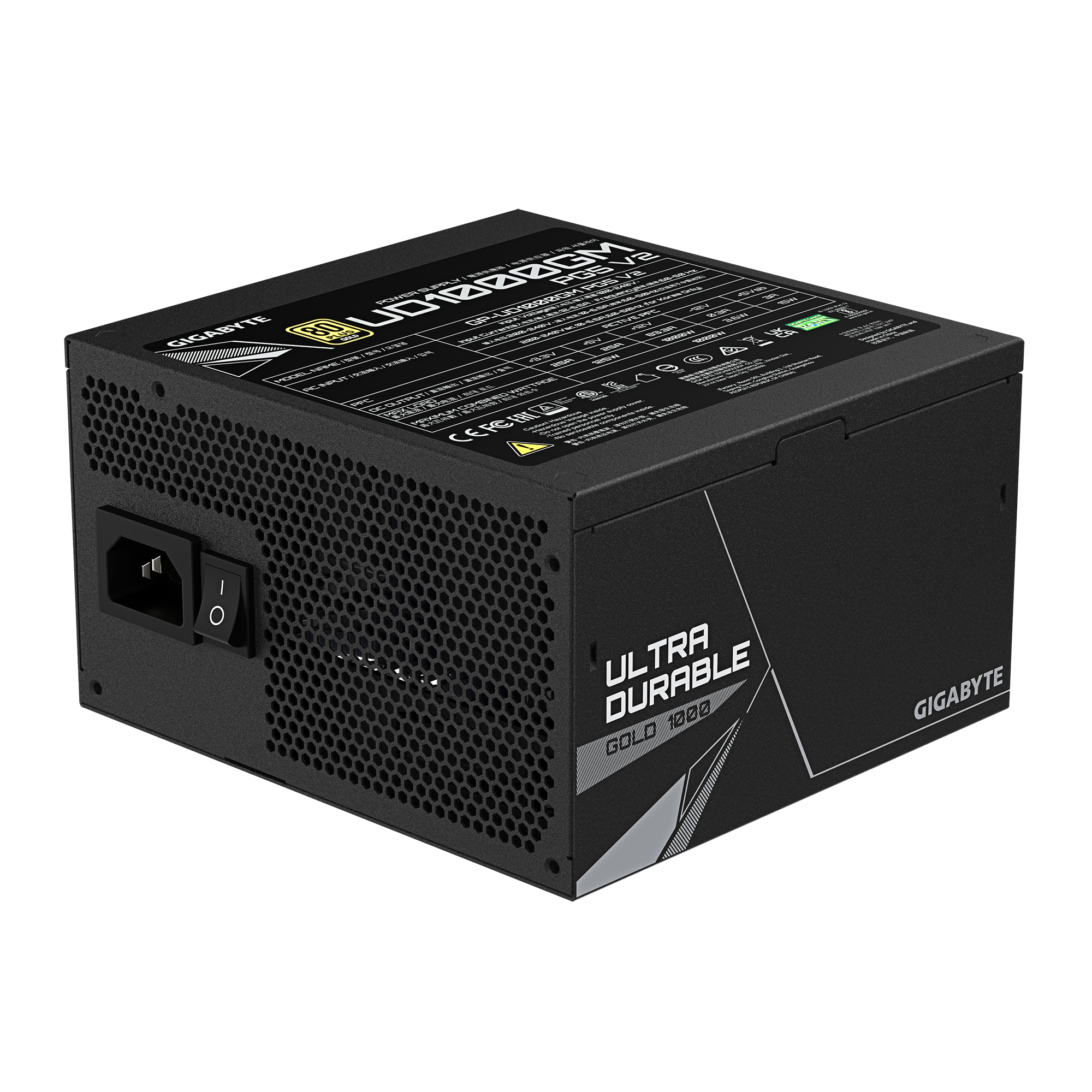 GIGABYTE UD1000GM PG5 V2 power supply unit 1000 W 20+4 pin ATX ATX Zwart - Afbeelding 6