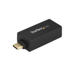 StarTech.com USB-C naar Gigabit Ethernet Adapter, 1Gbps NIC USB 3.0/USB 3.1 Type C Netwerk Adapter, 1GbE USB-C naar RJ45/LAN Poort, Thunderbolt 3 Compatibel, Windows/MacBook Pro/Chromebook