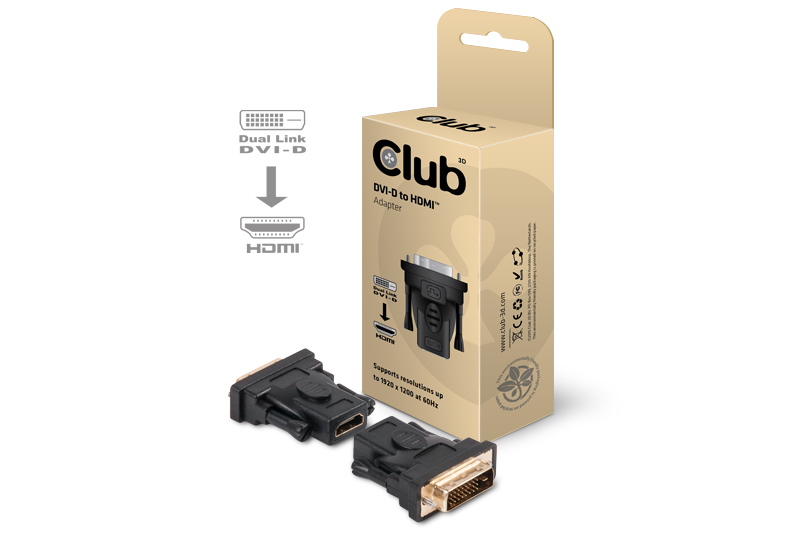 CLUB3D DVI-D to HDMI Passive Adapter - Afbeelding 3