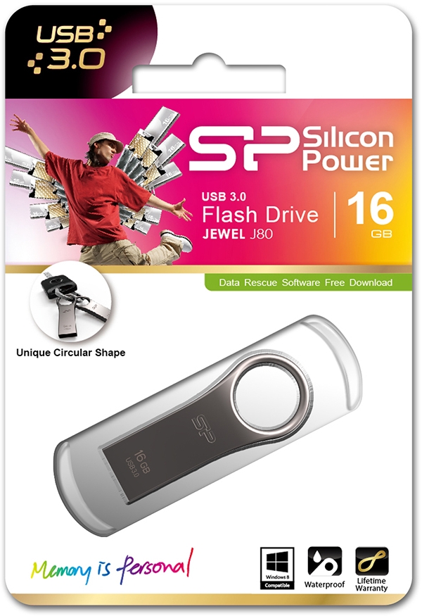 Silicon Power J80 Jewel USB Pendrive 16GB USB 3.0 Titanium - Afbeelding 4