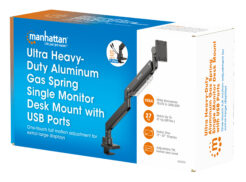 Manhattan Bureaubeugel voor TV’s en monitoren (Volledig Verstelbaar met gasveer), voor schermen 13"–42", met tafelklem of bladdoorvoer, VESA-compatibiliteit: van 75x75 tot 200x200 mm (controleer de afmetingen van de vier montagegaten aan de achterzijde) - Afbeelding 15