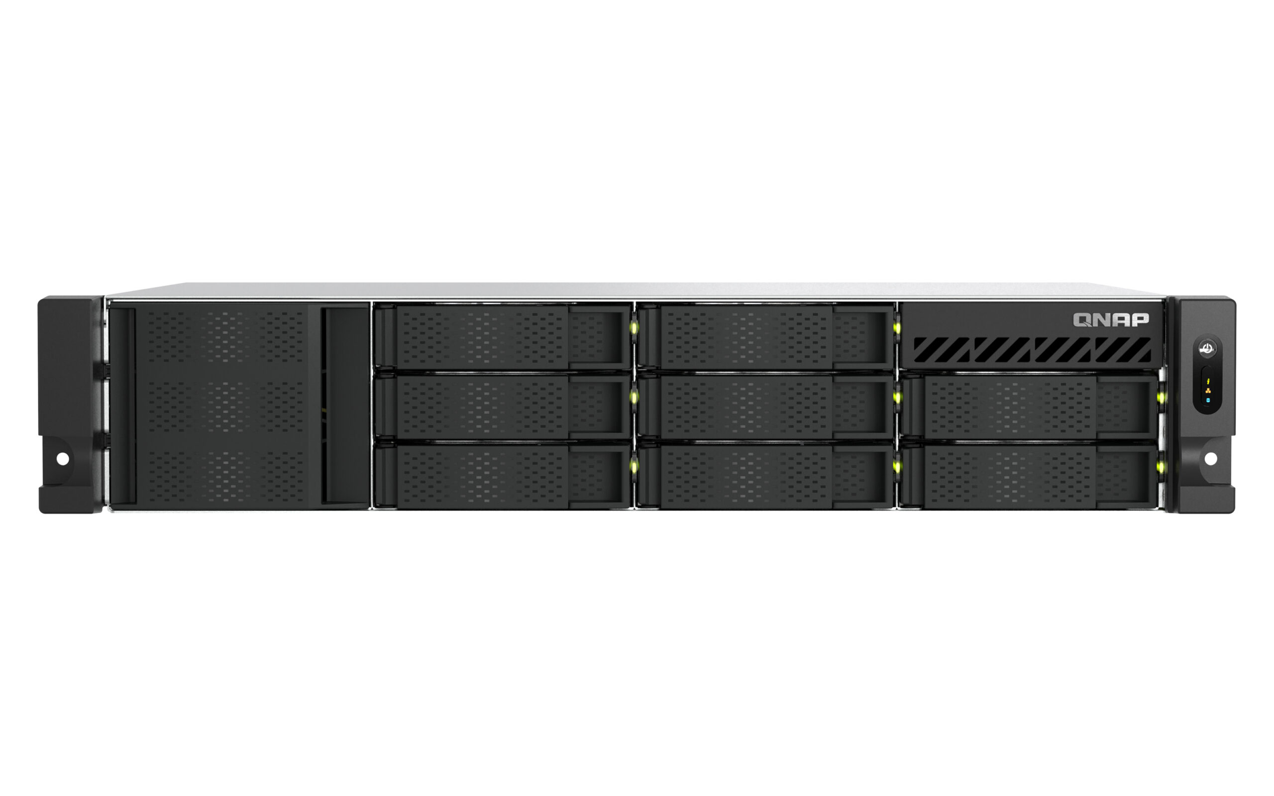 QNAP TS-855EU-8G data-opslag-server NAS Rack (2U) Intel Atom® C5125 8 GB DDR4 0 TB QuTS hero Zwart