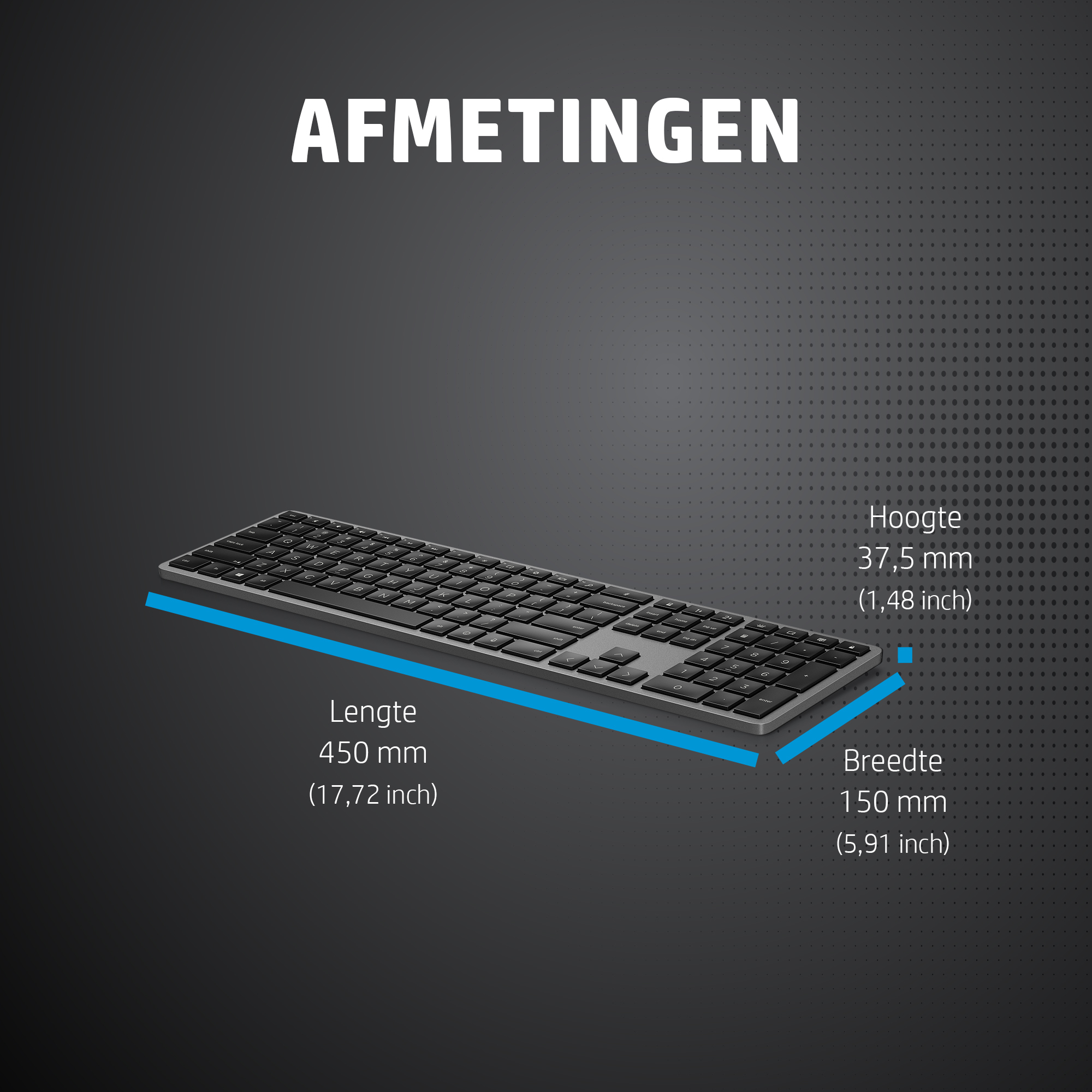 HP 3Z726AA#AC0 toetsenbord RF-draadloos + Bluetooth Zwart - Afbeelding 14