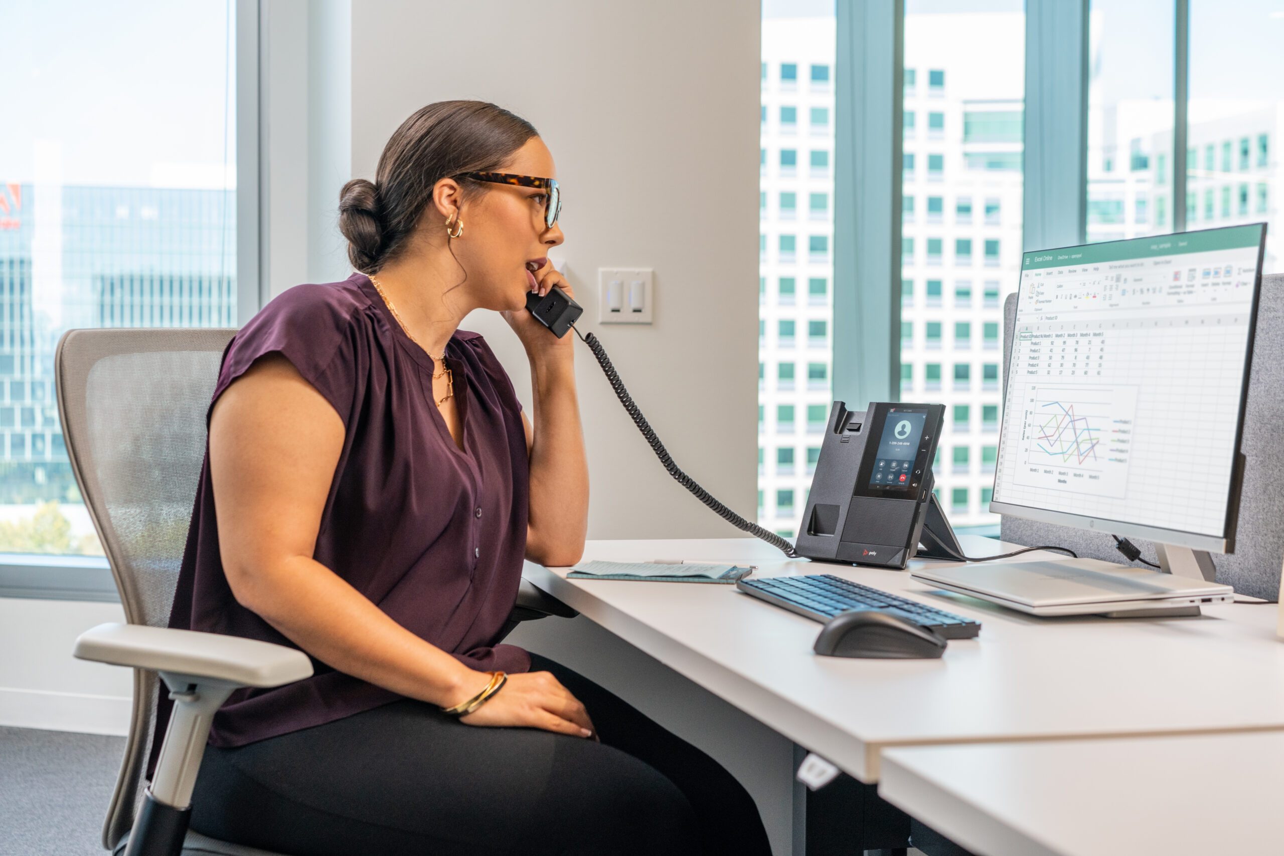 Poly CCX 505 Business Media Phone met ondersteuning voor Open SIP en PoE - Afbeelding 5