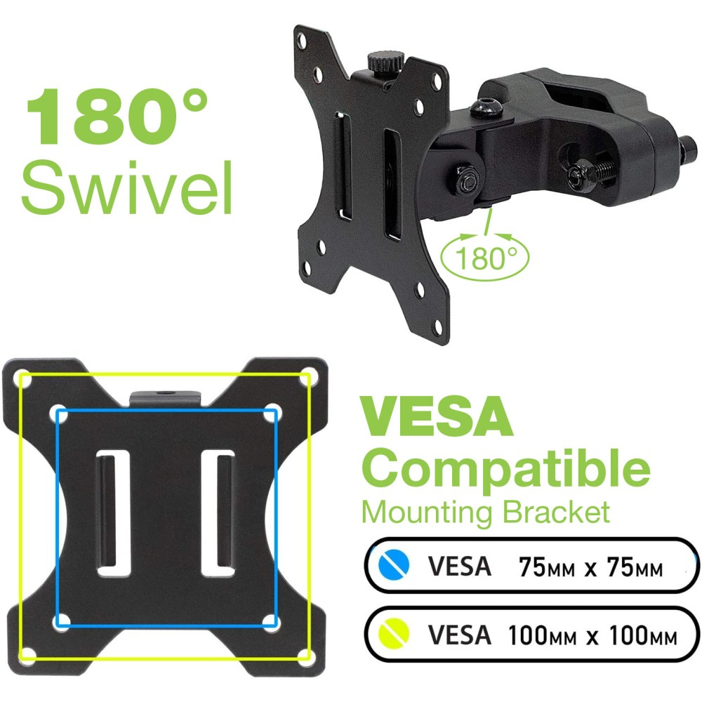 Techly ICALCD100BK Bureau Zwart - Afbeelding 11
