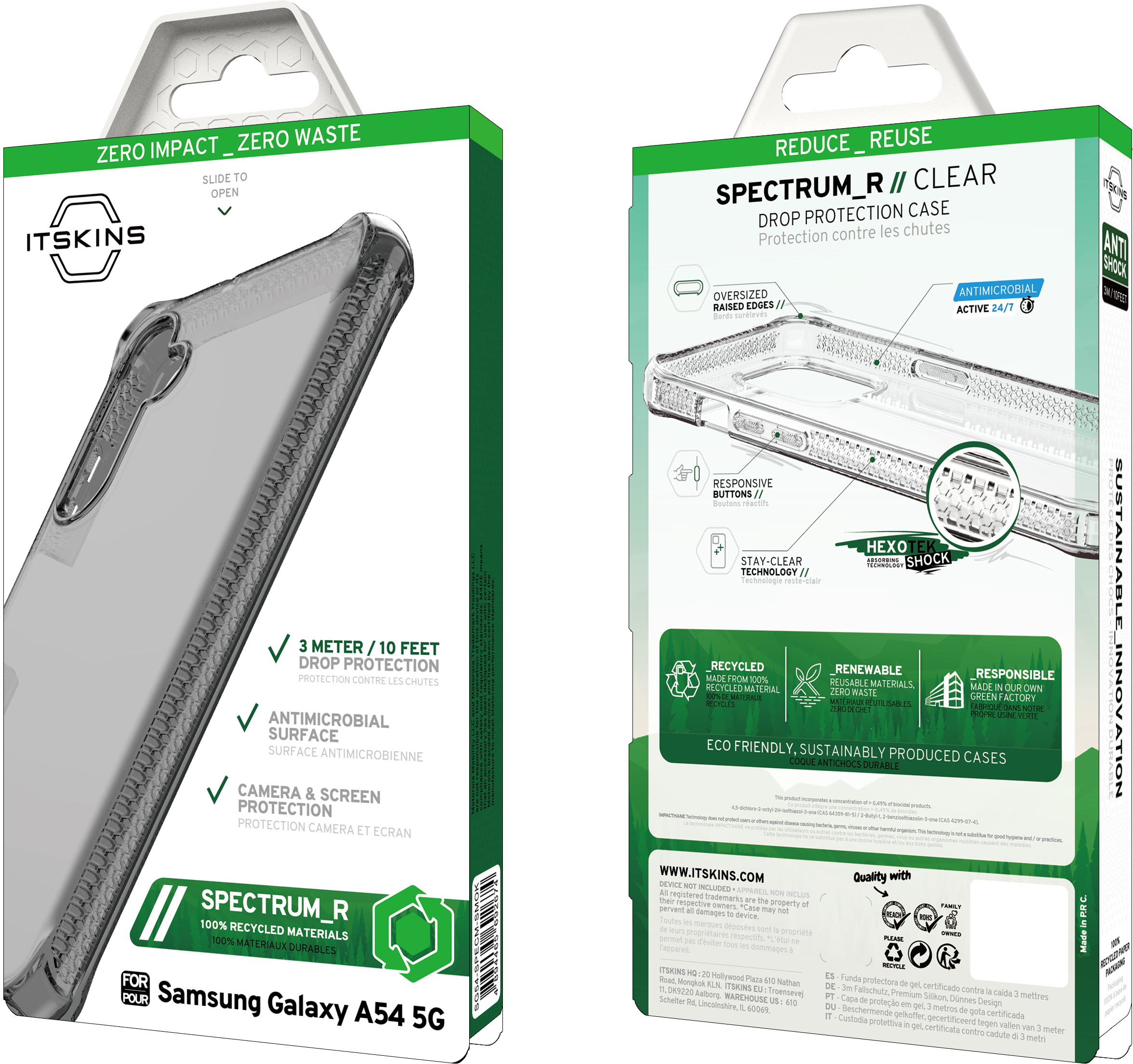 ITSKINS Level 2 SpectrumClear_R for Samsung Galaxy A54 5G Smoke - Afbeelding 7