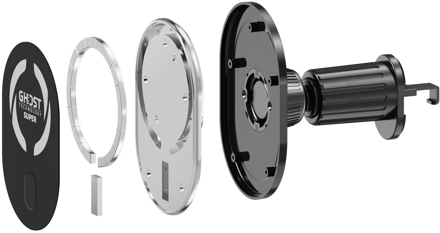 Celly GHOSTSUPERMAG Passieve houder Mobiele telefoon/Smartphone Zwart - Afbeelding 2