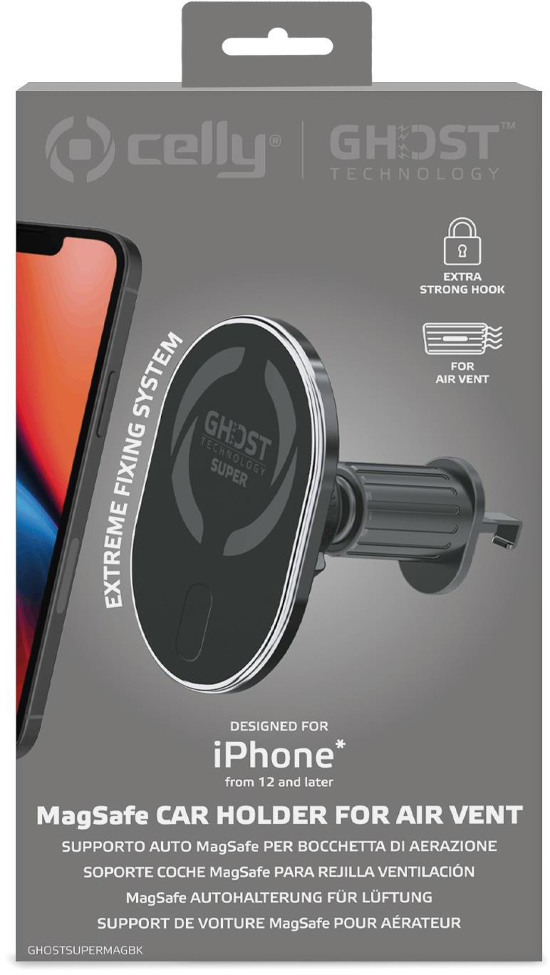 Celly GHOSTSUPERMAG Passieve houder Mobiele telefoon/Smartphone Zwart - Afbeelding 4