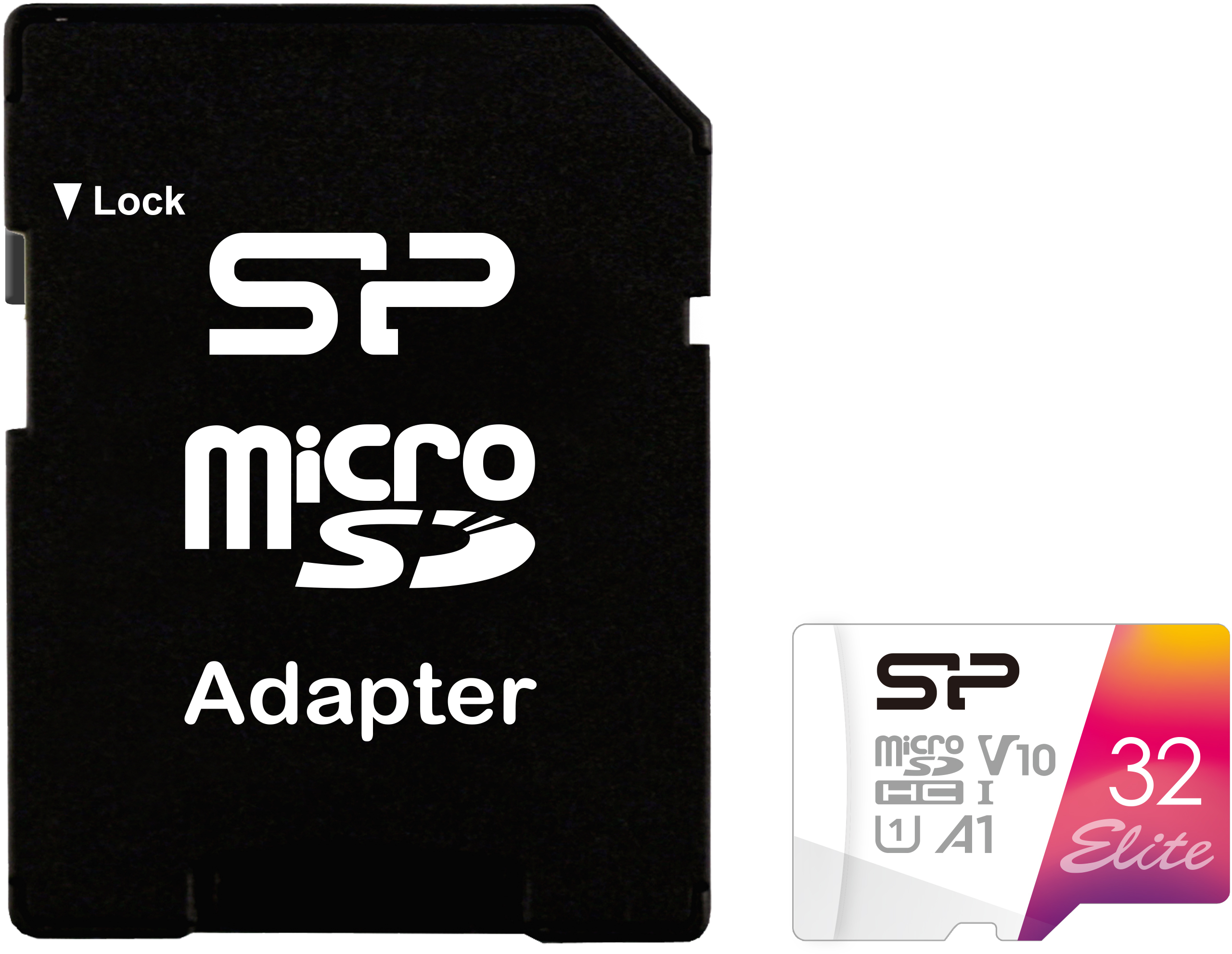 Silicon Power Elite Micro SDHC incl. SD Adapter 32GB UHS-1 U1 A1 V10 Class 10 Color - Afbeelding 2