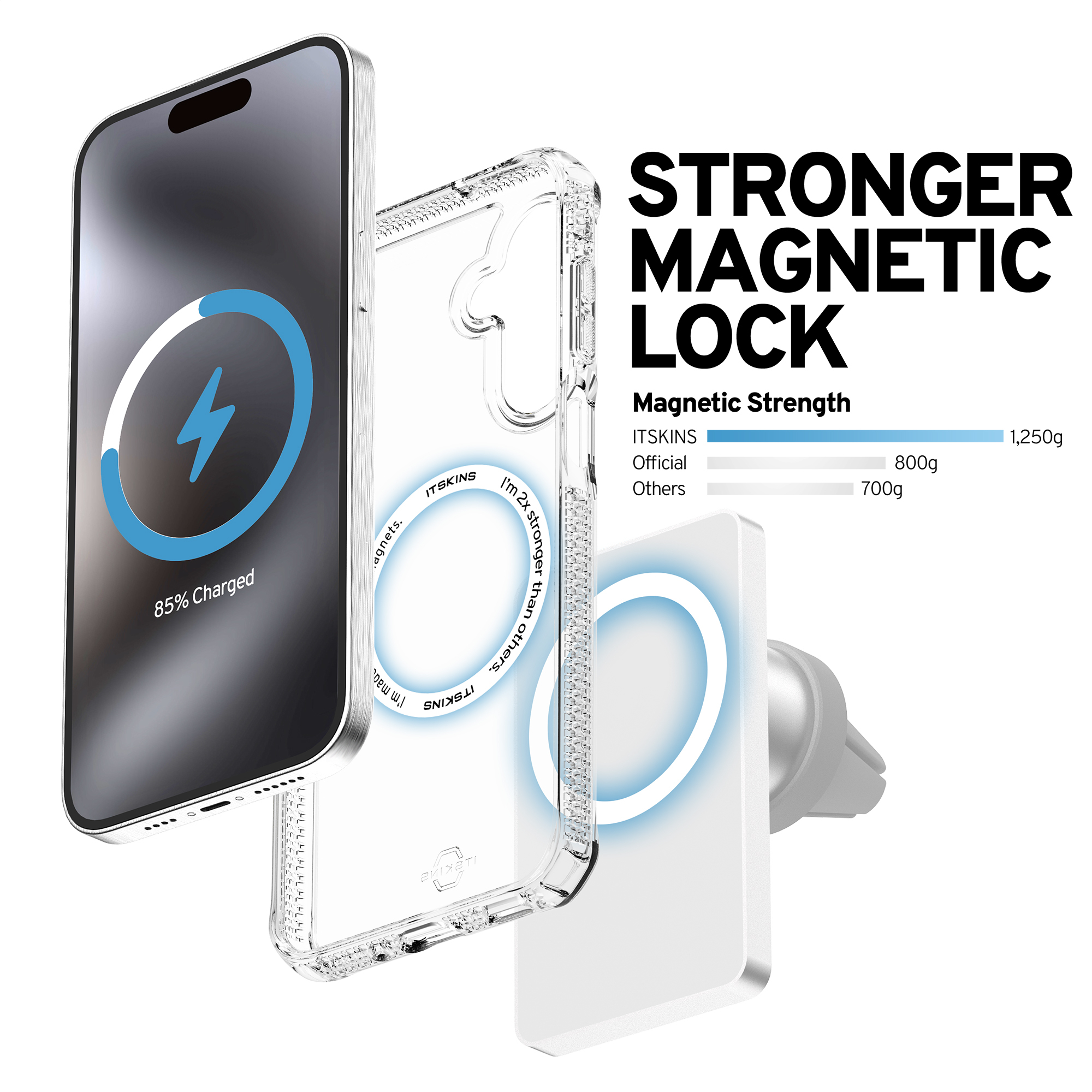 ITSKINS Level 2 HybridMagClear_R for Samsung Galaxy Galaxy A17 4G/5G Transparent - Afbeelding 7