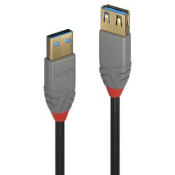 Lindy 36763 USB-kabel USB 3.2 Gen 1 (3.1 Gen 1) 3 m USB A 5 Gbit/s Zwart - Afbeelding 2