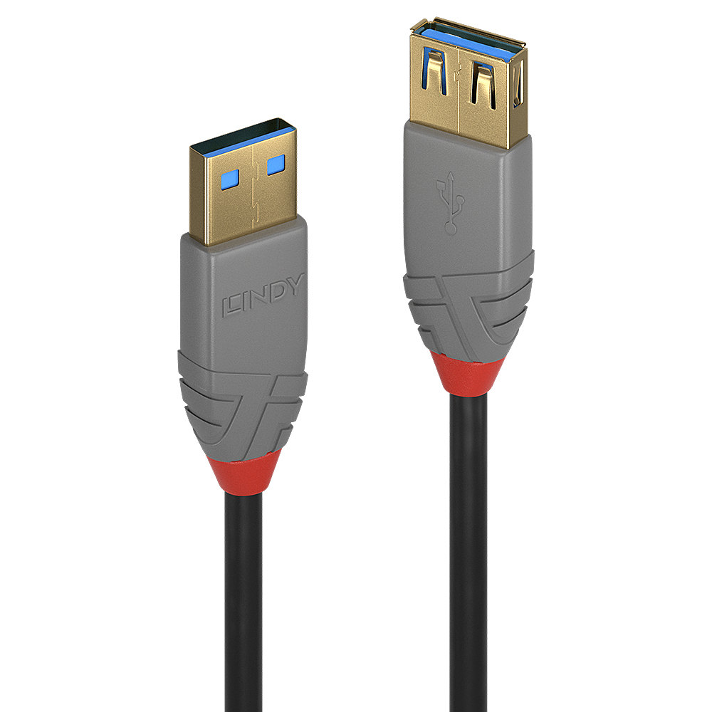 Lindy 36763 USB-kabel USB 3.2 Gen 1 (3.1 Gen 1) 3 m USB A 5 Gbit/s Zwart - Afbeelding 2