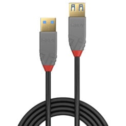 Lindy 36763 USB-kabel USB 3.2 Gen 1 (3.1 Gen 1) 3 m USB A 5 Gbit/s Zwart - Afbeelding 3