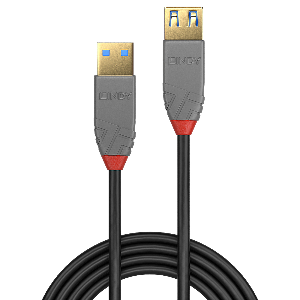 Lindy 36763 USB-kabel USB 3.2 Gen 1 (3.1 Gen 1) 3 m USB A 5 Gbit/s Zwart - Afbeelding 3