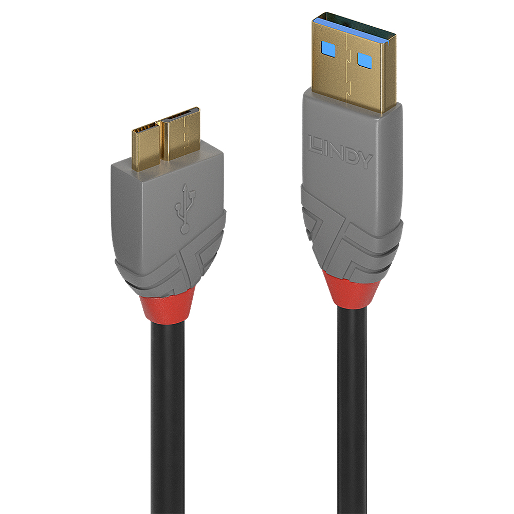 Lindy 36767 USB-kabel USB 3.2 Gen 1 (3.1 Gen 1) 2 m USB A Micro-USB B 5 Gbit/s Zwart