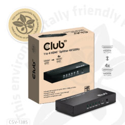 CLUB3D 1 to 4 HDMI™ Splitter 4K120Hz - Afbeelding 9