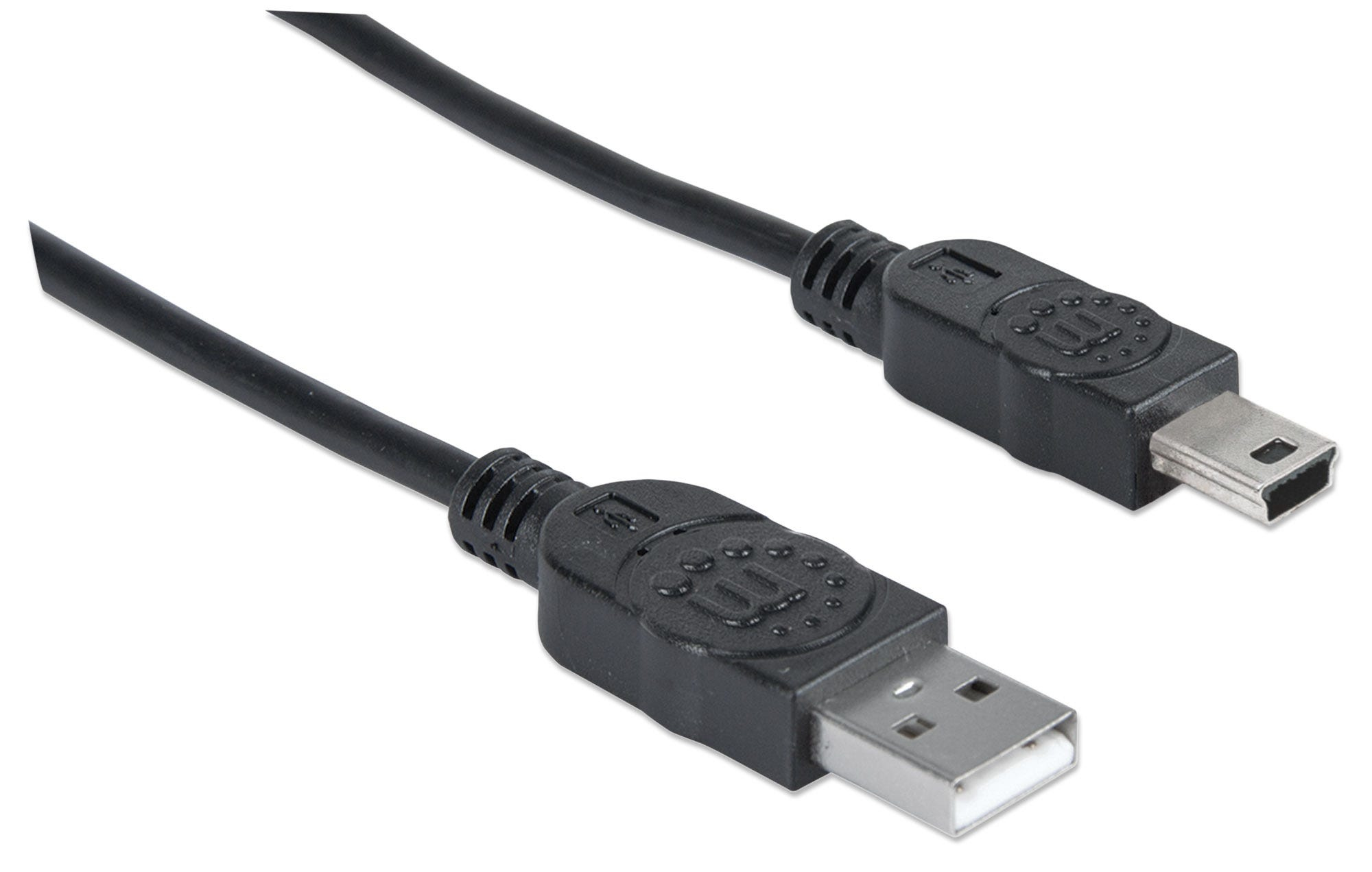 Manhattan 333375 USB-kabel USB 2.0 1,8 m USB A Mini-USB B 0,48 Gbit/s Zwart - Afbeelding 3