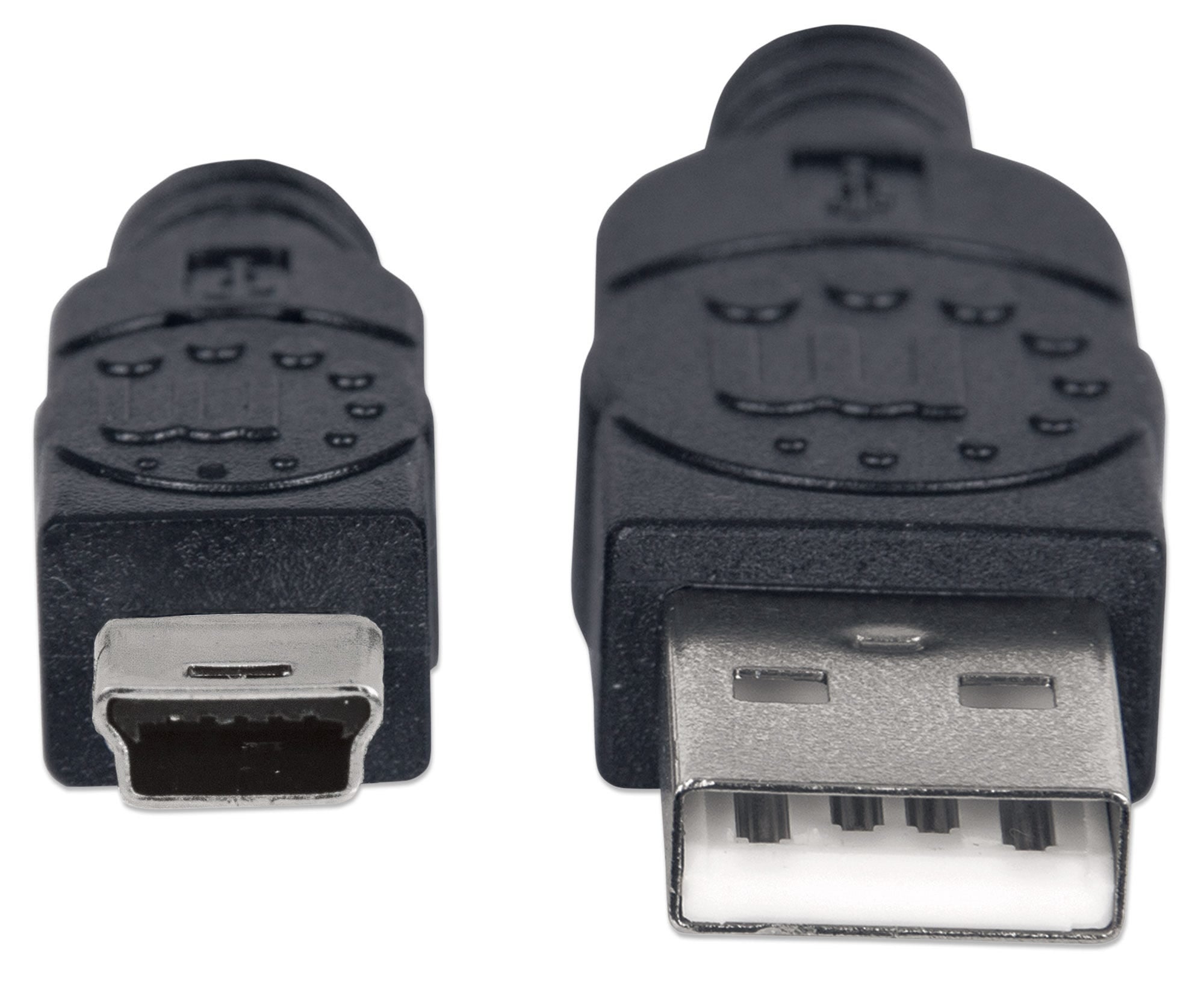 Manhattan 333375 USB-kabel USB 2.0 1,8 m USB A Mini-USB B 0,48 Gbit/s Zwart - Afbeelding 4