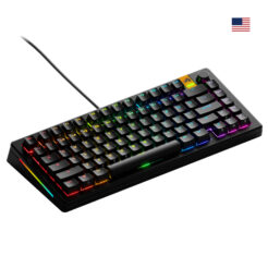 Glorious Gaming GMMK 3 HE 75% Prebuilt toetsenbord Gamen USB QWERTY Amerikaans Engels Zwart