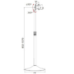 Techly ICA-TR10 bevestiging voor signage-beeldschermen 68,6 cm (27") Zilver - Afbeelding 4