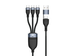 Conceptronic ETTA06B15C USB-kabel USB 2.0 1,5 m USB A/USB C 3 x USB C Zwart