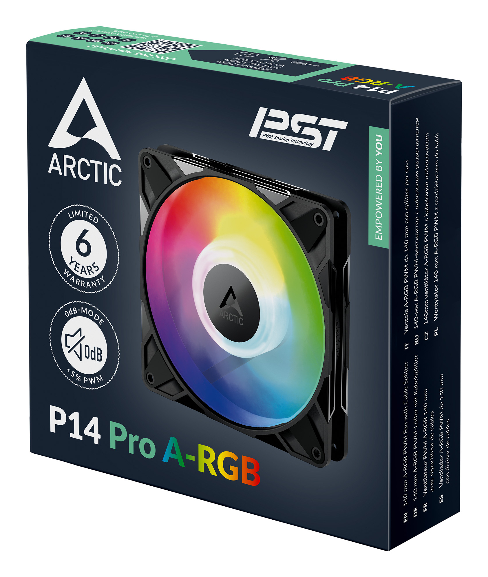 ARCTIC P14 Pro A-RGB Computer behuizing Ventilator 14 cm Zwart 1 stuk(s) - Afbeelding 9