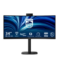 Philips 3000 series 34B2U3600CH/00 computer monitor 86,4 cm (34") 3440 x 1440 Pixels Wide Quad HD LCD Zwart