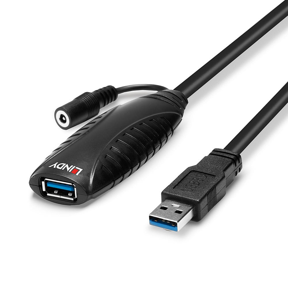 Lindy 43156 USB-kabel USB 3.2 Gen 1 (3.1 Gen 1) 10 m USB A 5 Gbit/s Zwart - Afbeelding 6