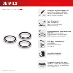 Displex 02175 scherm- & rugbeschermer voor mobiele telefoons Cameralensbeschermer Apple 1 stuk(s)