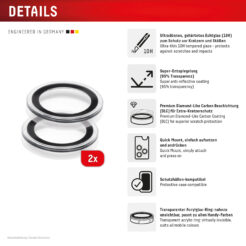 Displex 02176 scherm- & rugbeschermer voor mobiele telefoons Cameralensbeschermer Apple 1 stuk(s)