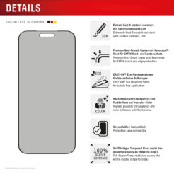 Displex 02163 scherm- & rugbeschermer voor mobiele telefoons Privacy-schermbeschermer Apple 1 stuk(s)