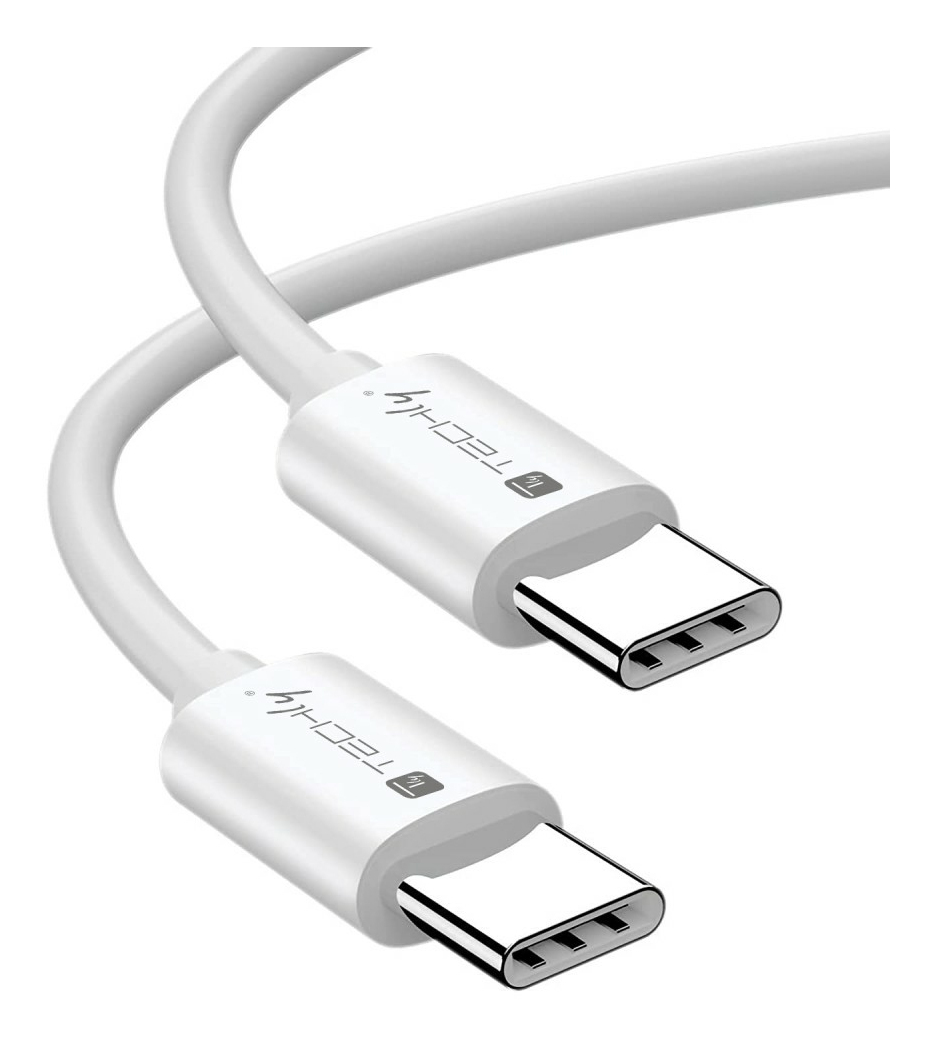Techly ICOC-MU4-20G240W2 USB-kabel USB4 Gen 2x2 2 m USB C 20 Gbit/s 240 W Wit
