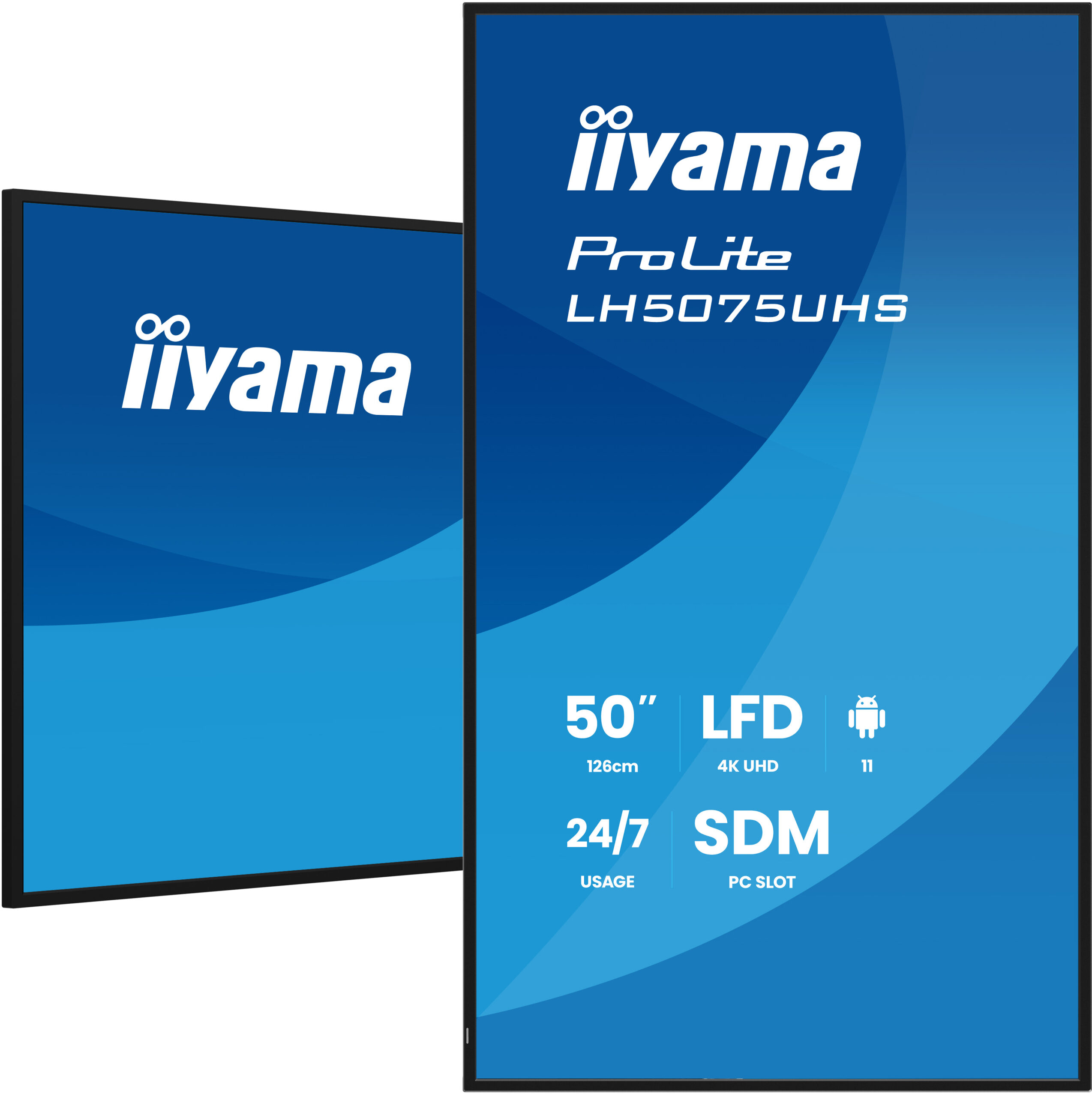 iiyama LH5075UHS-B2AG beeldkrant Digitale signage flatscreen 125,7 cm (49.5") LCD Wifi 500 cd/m² 4K Ultra HD Zwart Type processor Android 11 24/7 - Afbeelding 6